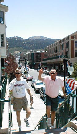 Rick Hill and Chuck Aitken dance in public.... 